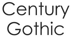 download century gothic font family for mac